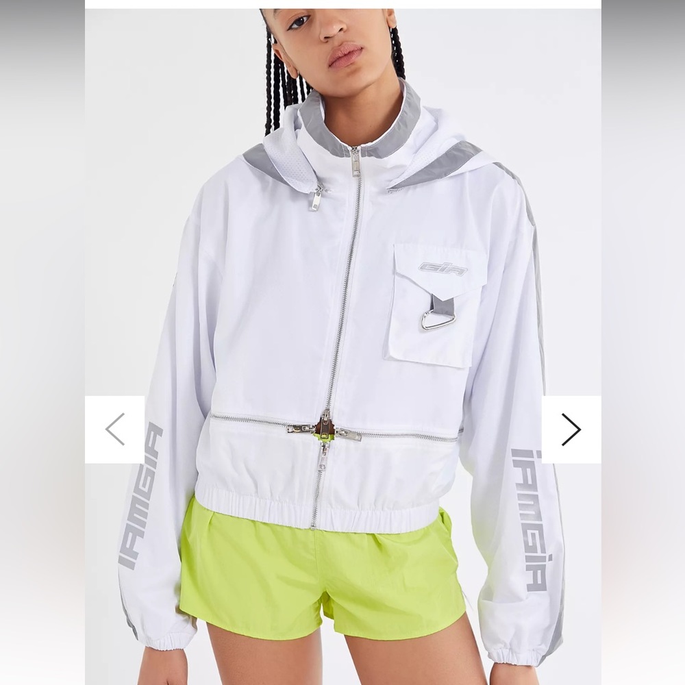 I.AM.GIA Crop white Windbreaker size M